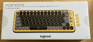 送料無料【新品】Logicool ロジクール ワイヤレス キーボード POP KEYS イエロー K730YL