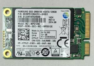 動作品 SAMSUNG 128GB mSATA SSD MZMPD128HCFV MZ-MPD128E S-ATA