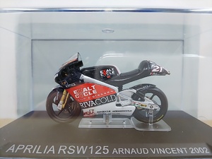 ■ デアゴスティーニ イクソ製1:24 APRILIA RSW125 ARNAUD VINCENT 2002 アプリリア アルノー・ヴァンサン レーシングバイク ミニカー