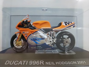 ■ デアゴスティーニ イクソ製1:24 DUCATI 996R NEIL HODGSON 2001 ドゥカティ ニール・ホジソン 大型二輪レーシングモデルバイク ミニカー
