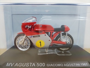 ■デアゴスティーニイクソ製 1:24 MV AGUSTA 500 GIACOMO AGOSTINI MVアグスタ ジャコモ・アゴスチーニ レーシング大型二輪バイク ミニカー