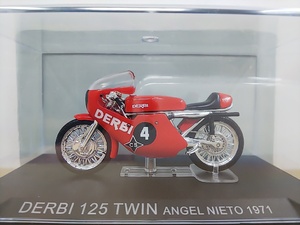 ■ デアゴスティーニ イクソ製1:24 DERBI 125TWIN ANGEL NIETO 1971 デルビ アンヘル・ニエト レーシングモデルバイク ミニカー