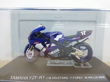■ デアゴスティーニ 1:24 YAMAHA YZF-R7 J-M.DELETANG - F.FORET - M.WILLIS 2000 ヤマハ レーシング大型バイク ミニカー_画像1
