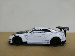 ■ TSM MODEL MINI GT 1/64 LB★Works Nissan GT-R R-35 Type 2,Rear Wing Ver.3 ホワイト 日産 ミニカー