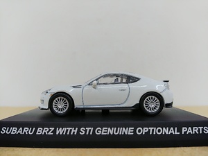 ■ 京商 1/64 SUBARU BRZ WITH STI GENUINE OPTIONAL PARTS 白 スバル ミニカー