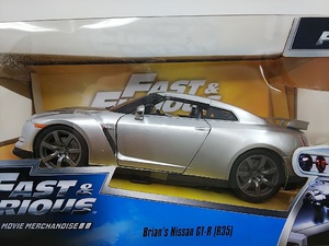 ■ Jada Toysジャダトイズ FAST＆FURIOUS 1/24 BRIAN’S Nissan GT-R [R35] シルバー 日産 ダイキャストモデルミニカー ワイルドスピード