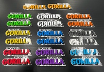 平状送料無料!絶版HONDA！オールドGORILLA/ゴリラロゴ/タンクステッカー左右セット/11色選択可 高品質3M日本製_画像3