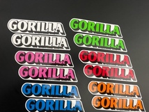 平状送料無料☆絶版HONDA！GORILLA/ゴリラロゴ/タンクステッカー左右セット/11色選択可 高品質3M日本製_画像4