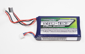 【ゆうパケット2cm/同梱不可】 Turnigy ナノテクノロジー2100mAh 6.6V 送信機用リフェバッテリー