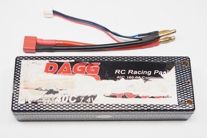 【ゆうパック60】処分品 DAGG TURBO Lipo 4000mAh 7.4V 40C リポバッテリー