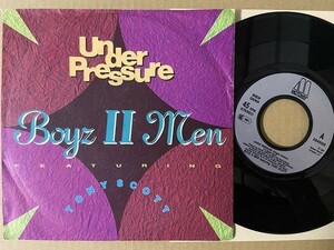 試聴 SOUL FUNK NJS 45 蘭のみ? LP未収録ver Boyz II Men Under Pressure 7inch Dallas Austin Pro. ニュージャック スウィング90s RnB R&B