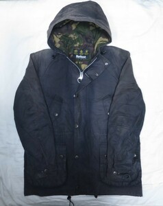 Barbour DERWENT フード ジャケット 実寸 M 38 程度 英国製 Adam et Rope 別注 バブアー ビデイル アダムエロペ マウンテンパーカー