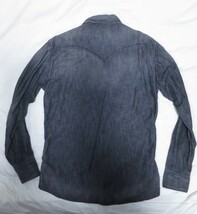 00s Levi's リーバイス ブラック デニム シャツ ジャケット L ジップ ウエスタン Y2K_画像8