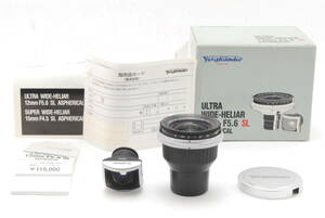 [AB品]Voigtlander ULTRA WIDE-HELIAR 12mm F5.6 SL ASPH★ファインダー付き★付属品多数★元箱★3011