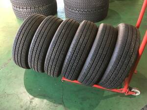 x871-3-11 ☆205/70R17.5 BS V-STEEL RIB 265 中古6本セット♪ 2022年製 ブリヂストン ！ k180