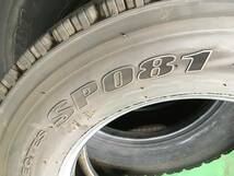 D22-3-10②☆265/70R19.5 2022年製 13-12mm 6本セット！ SP081　中古（ダンロップ スタッドレス） k270_画像9