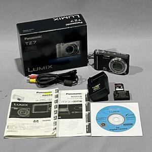 【動作品】Panasonic/パナソニック LUMIX　DMC-TZ7 12X ブラウン コンパクトデジタルカメラ 付属品付き 映像機器