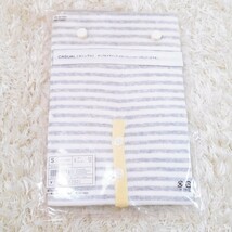 500円~★新品・未使用★Y1066 UNIQLO ユニクロ リブボーダー ヘンリータンクトップ カジュアル グレー ホワイト ボーダー レディース S_画像3