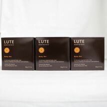 ☆新品3個セット ナチュラリープラス LUTE BODY&FACE ルーテ ボディバー 化粧石けん 枠練り 90g ( 石鹸 ) ( 0823-n2 )_画像1