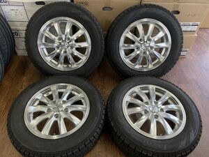 §weds レオニスCX 15X6J+50 114.3-5H ピレリ 195/65R15(195/65-15)冬 16年製 ノア/ヴォクシー/アクセラ/ステップワゴン 等