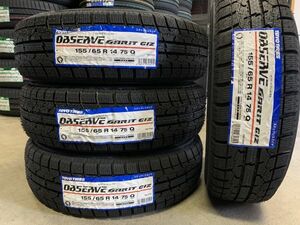 §【送料無料】新品4本【23年製】日本製 即納 トーヨー TOYO OBSERVE GIZ 155/65R14 75Q(155/65-14)スタッドレス 冬 ダイハツ ムーヴ/ミラ