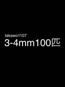 3~4㎜100匹＋20% ヨーロッパイエコオロギ●フタホシコオロギ より丈夫で管理しやすく 臭い少なめ。