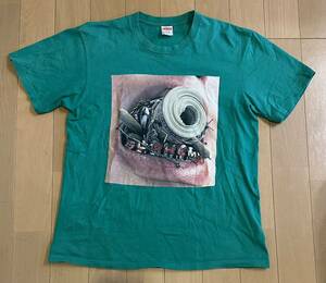 【中古】Supreme 22AW Braces Tee Green サイズM グリーン シュプリーム