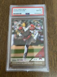 【PSA8】topps now 大谷翔平 shohei ohtani 2018 ルーキーカード　初勝利記念　エンゼルス 日本ハムファイターズ