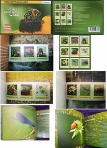 切手帳 H930 オーストリア 野生動物 昆虫 蝶 ミツバチ トンボ 鳥ほか BKL1V完 未使用