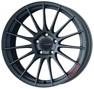 新品1本価格 エンケイ ENKEI RS05RR 18x10.5J +25 (ET25) 5穴 PCD 114.3 Matte Dark Gunmetallic (ガンメタ)