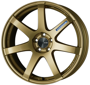 新品2本価格 エンケイ ENKEI PF07 18x 7.5J +48 (ET48) 5穴 PCD 114.3 Gold (ゴールド)