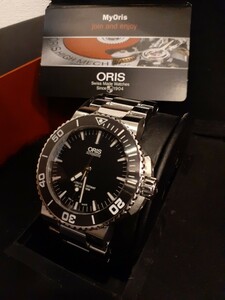 ORIS オリス メンズ腕時計 アクイスデイト 7653 ダイバーウォッチ　自動巻き　1円～！！