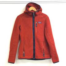 □patagonia フリースジャケット S 赤 パタゴニア メンズ 22805FA17 Retro Pile Hoody ボア 複数落札同梱OK B231115-302_画像1