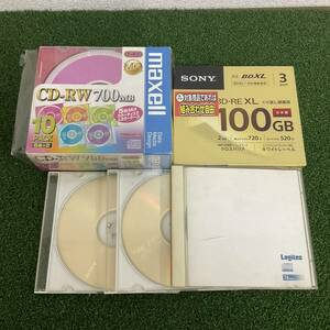 新品 SONY ソニー 録画用 BD-RE XL 720分 520分 BDXL 3枚 2倍速 100GB CD-RW 700MB 日本製 インクジェットプリンター対応