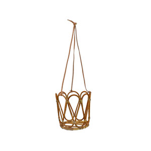  rattan hanging lowering basket ... braided hanging planter L