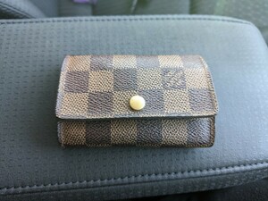 【美品】★確実正規品★LOUIS VUITTON ルイヴィトン ダミエ ミュルティクレ6 6連 キーケース 男女兼用 