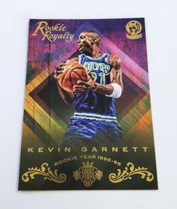 【 NBA 2016-17 Panini Court Kings Basketball 】 Kevin Garnett #17 Rookie Royalty Box Topper 5x7 ※商品説明必読願います