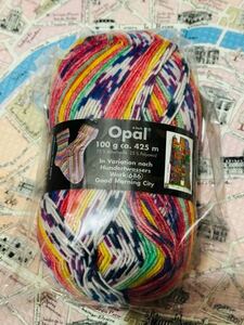 opal 毛糸　100g 425m ドイツ製　ソックス　オパール 編み物 手芸材料 