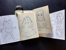 当時物 女の子 こどもノート 未使用 3冊セット プリンセスアン！☆ マルヅミ チューリップ ショウワ レディー セイカ 少女漫画 赤松節子 ①_画像5