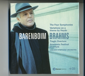 CD★バレンボイム ブラームス 交響曲全集 シカゴ交響楽団 Daniel Barenboim ダニエル・バレンボイム Chicago Symphony Orchestra Brahms