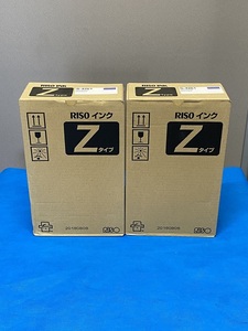 理想 RISO 純正 未使用 インク Zタイプ ミディアムブルー S-4261 2箱セット 合計4本