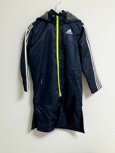 adidasベンチコートジュニア(150)サイズ　ネイビー