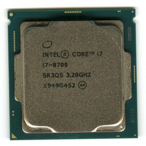 Intel Core　i7-8700　SR3QS　中古　　　02139