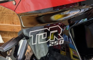 送料無料!TDR250 オリジナルステッカー　カッティング　2枚組　2YK 1KT 50 80 125