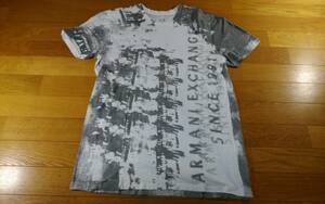 ARMANI EXCHANGE アルマーニエクスチェンジ Tシャツ SIZE:M 白 グレー 送料215円～