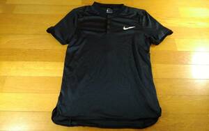 NIKE ナイキ プラシャツ SIZE:S 黒 ロゴ銀 送料215円～