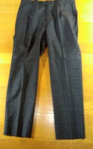 UNITED ARROWS TOKYO ユナイテッドアローズ ウール パンツ SIZE:44 黒グレー 送料510円～