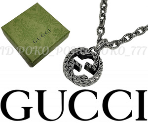  быстрое решение бесплатная доставка обычная цена 5 десять тысяч иен степени GUCCI Gucci Inter locking GG серебряный . обработка колье 