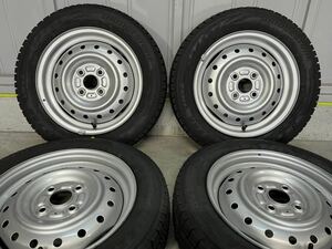 新品 BRIDGESTONE BLIZZAK VRX2 & スズキ純正スチール 155/65R14 4本セット スタッドレス ラパン スペーシア ギア ワゴンR スマイル 等