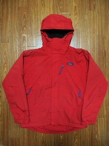 97年 OLD Patagonia 1st 初期 タイプ インファーノ ジャケット S レッド ナイロン ボア フリース パタゴニア マウンテンパーカー